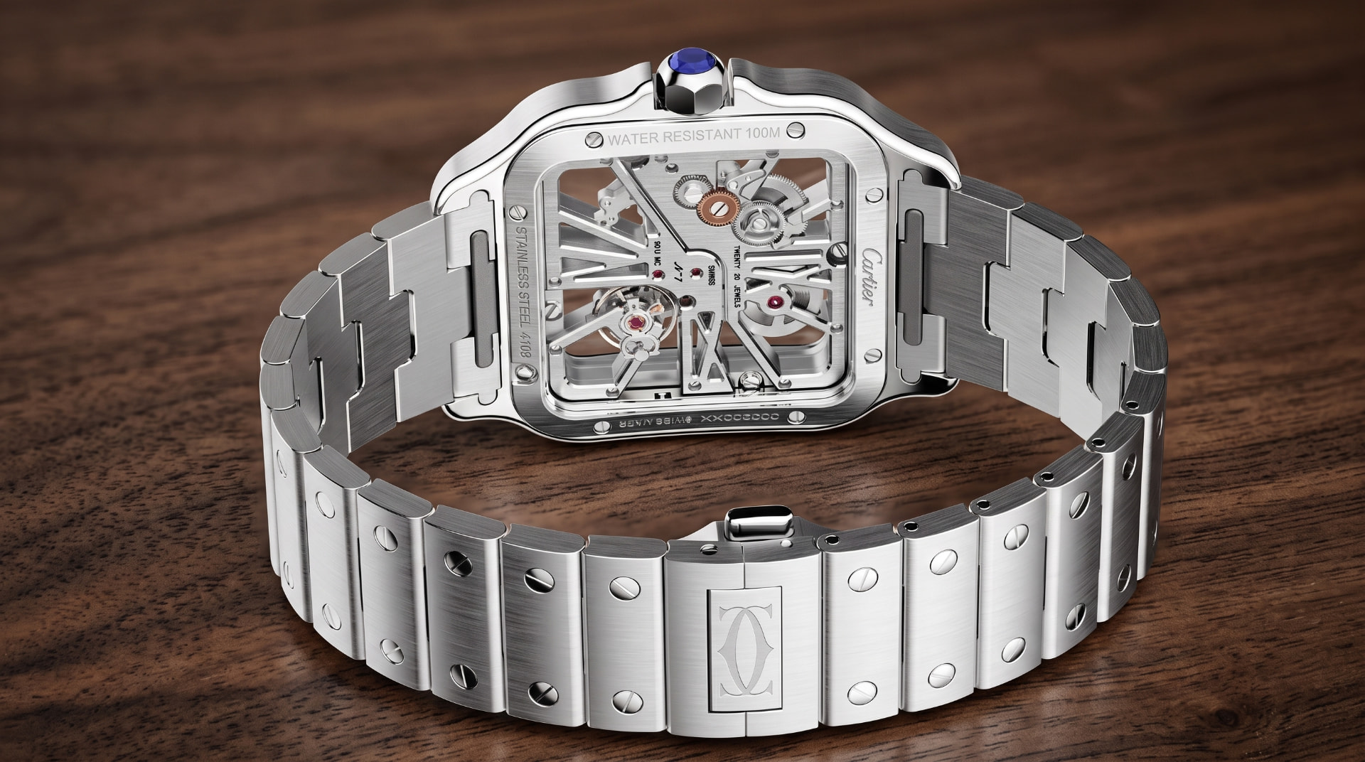 Cartier Santos Skeleton Large photo 3