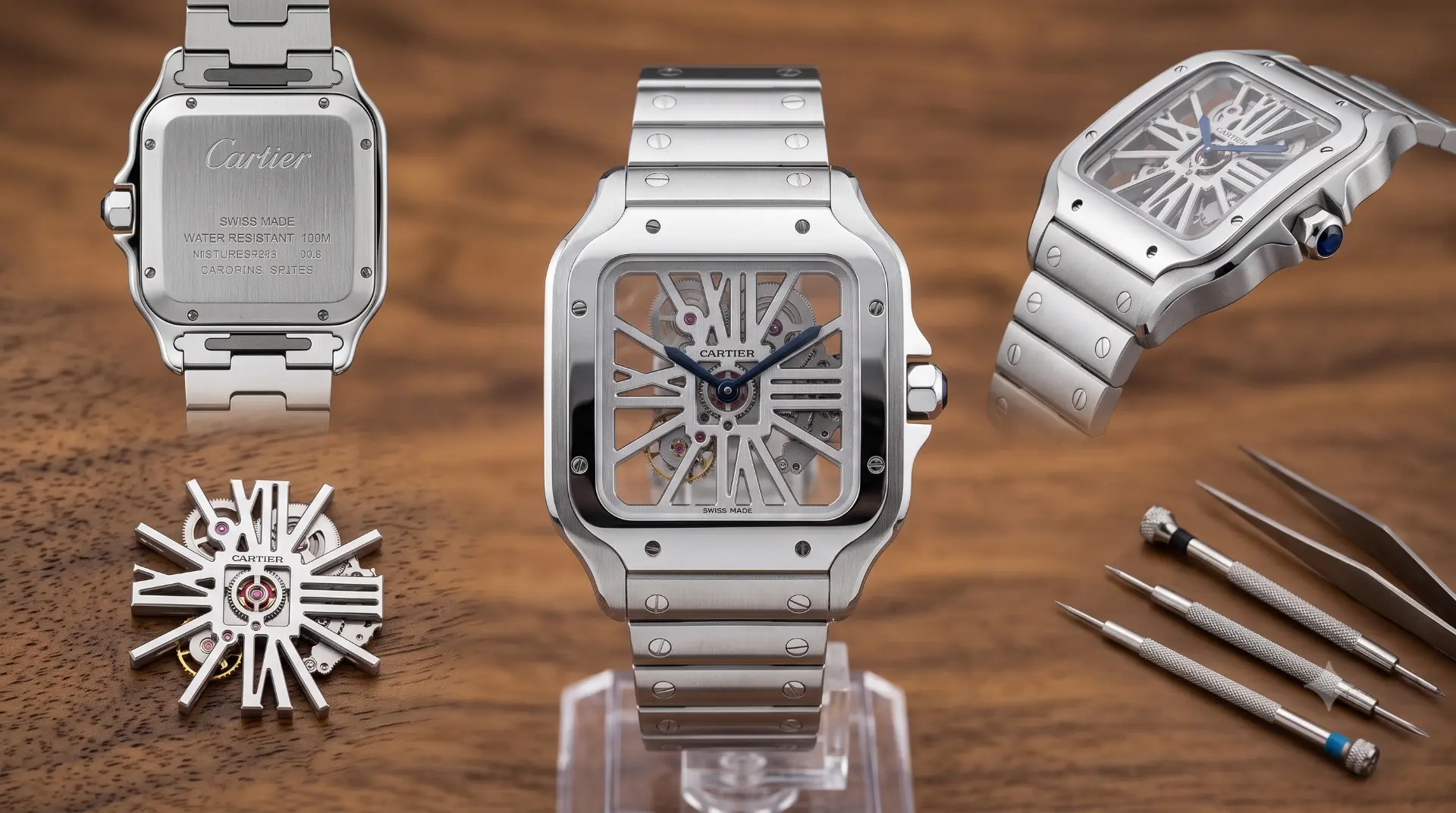 Cartier Santos Skeleton Large photo 4