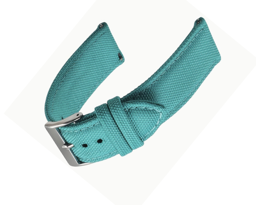 Sailcloth style watch strap Quality watch strap ideal for IWC AMG Petronas (close colour match)